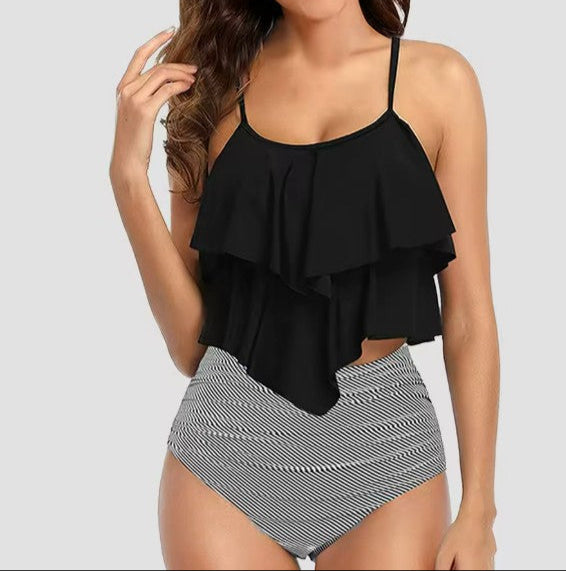 Women’s Tankini Set – Flowy Fit – Empire Waist – Soft Breathable Blend – Scoop Neck