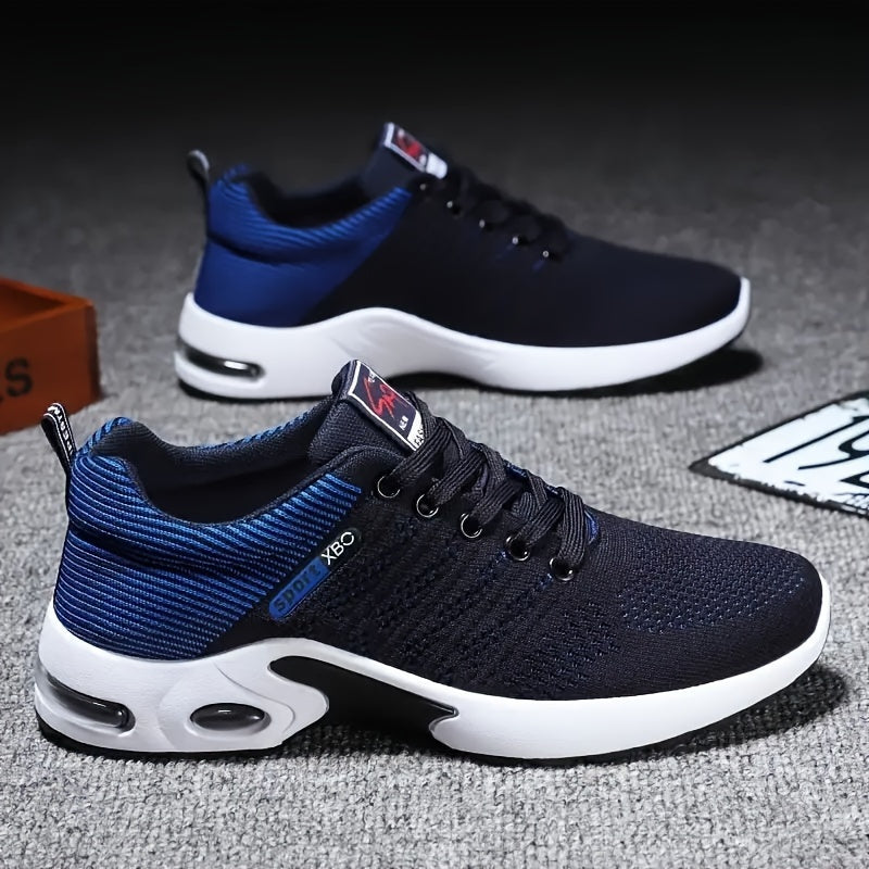 Unisex Athletic Sneakers – Knit Mesh Upper – Cushioned Sole – Non Slip – Lace-Up Fit