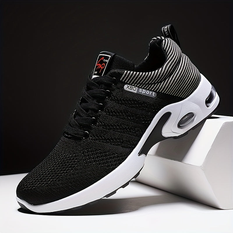 Unisex Athletic Sneakers – Knit Mesh Upper – Cushioned Sole – Non Slip – Lace-Up Fit