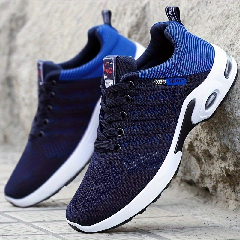 Unisex Athletic Sneakers – Knit Mesh Upper – Cushioned Sole – Non Slip – Lace-Up Fit
