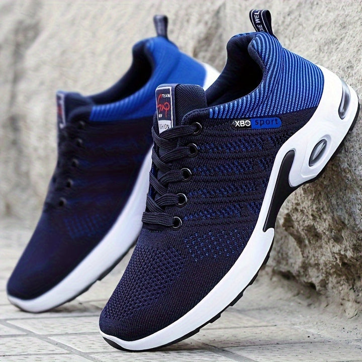 Unisex Athletic Sneakers – Knit Mesh Upper – Cushioned Sole – Non Slip – Lace-Up Fit