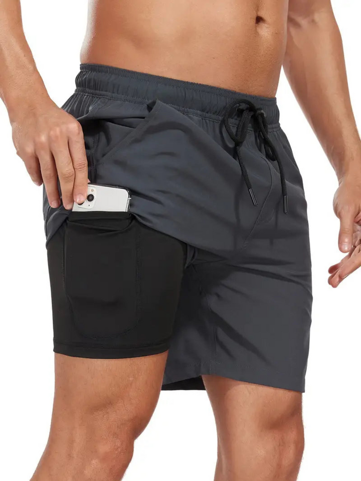 Men’s Swim Trunks – Quick Dry Breathable Blend – Mid-Thigh Fit – Supportive Liner