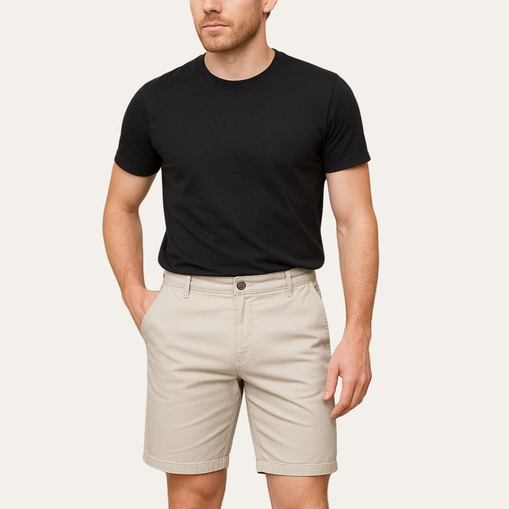 Men’s Shorts – Classic Fit – Mid-Length – Breathable Natural Fibers – Casual Everyday Wear