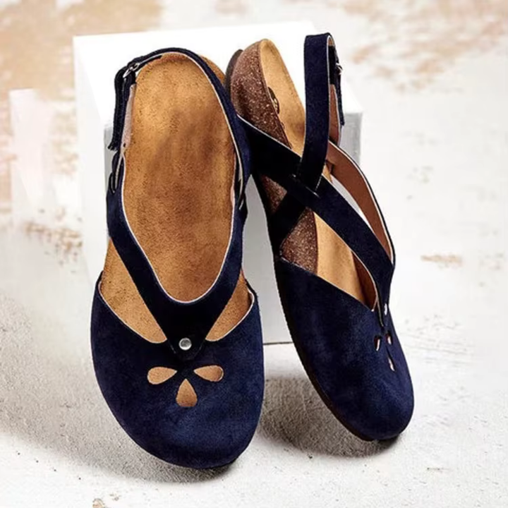 Women’s Flat Sandals – Open Toe – Soft Insole – Cut-Out Design – Casual Comfort Fit