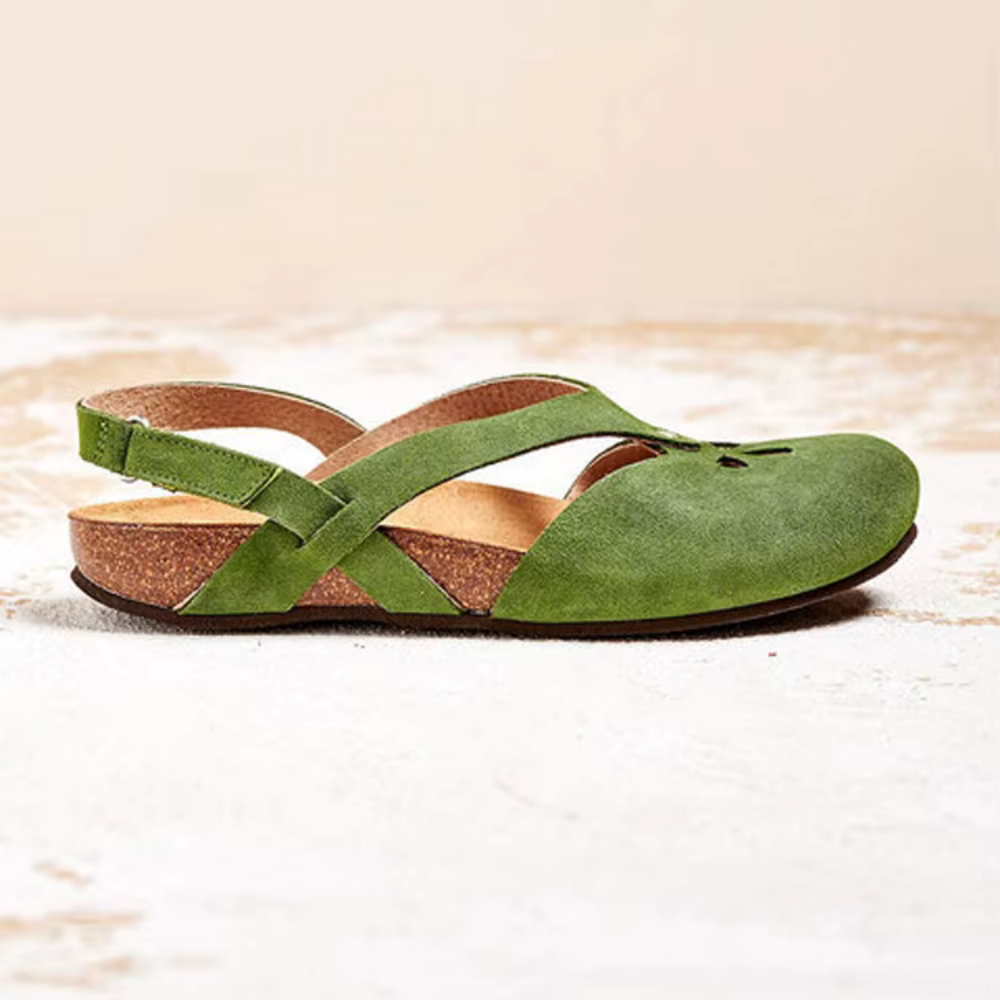 Women’s Flat Sandals – Open Toe – Soft Insole – Cut-Out Design – Casual Comfort Fit