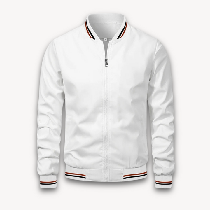 Men’s Bomber Jacket – Relaxed Fit – Zip-Up Front – Ribbed Trim – Breathable Outerwear