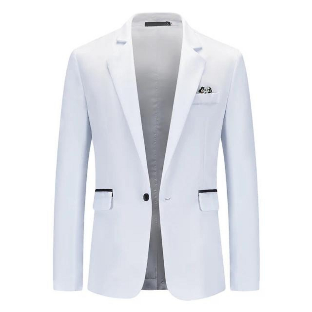 Women’s Blazer – Tailored Slim Fit – Breathable Blend – Single Button – Notched Lapel