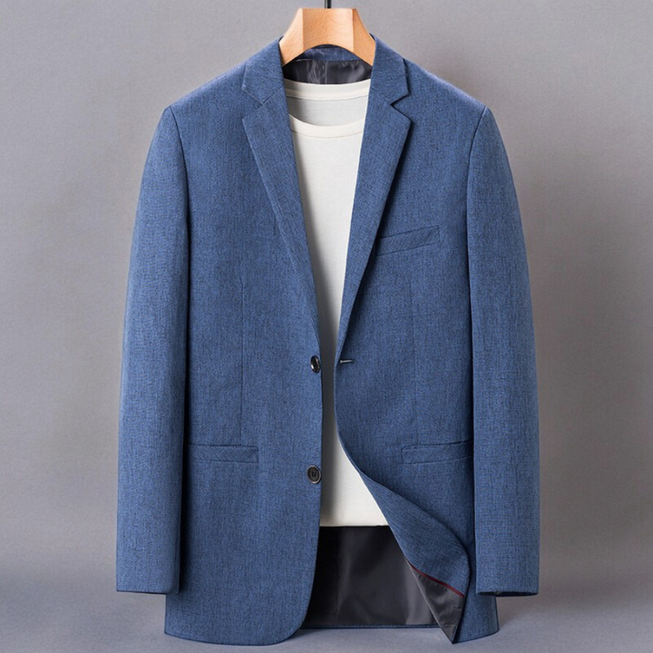 Men’s Blazer – Structured Fit – Notch Lapel – Two-Button Design