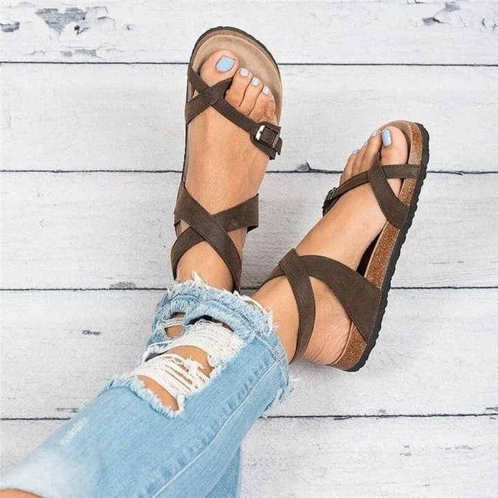 Women’s Sandals – Ergonomic Fit – Cushioned Footbed – Adjustable Straps – Flat Sole