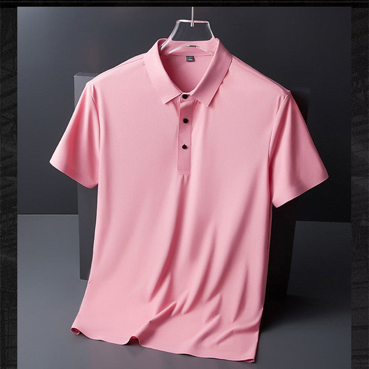Men’s Polo Shirt – Breathable Blend – Classic Fit – Soft Touch – Button Placket