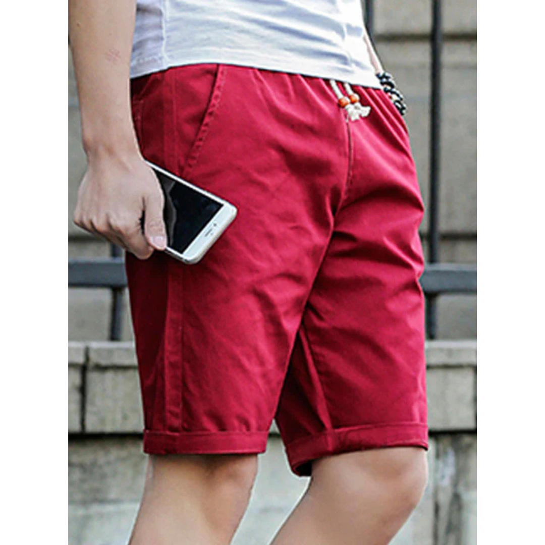 Men’s Casual Shorts – Relaxed Fit – Breathable Blend – Drawstring Waist – Side Pockets