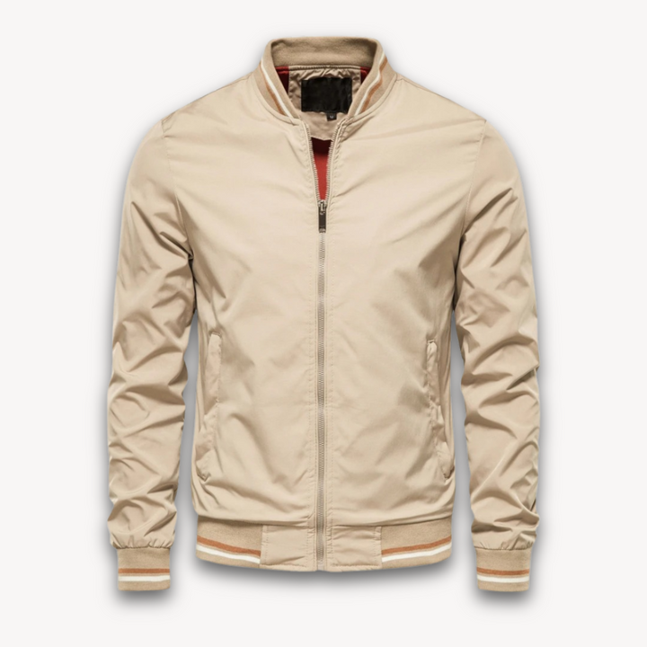 Men’s Bomber Jacket – Relaxed Fit – Zip-Up Front – Ribbed Trim – Breathable Outerwear
