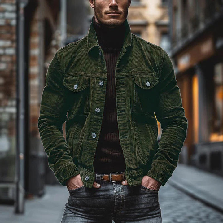 Men’s Jacket - Structured Fit - Lapel Collar - Buttoned Pockets