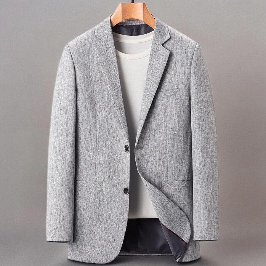 Men’s Blazer – Structured Fit – Notch Lapel – Two-Button Design