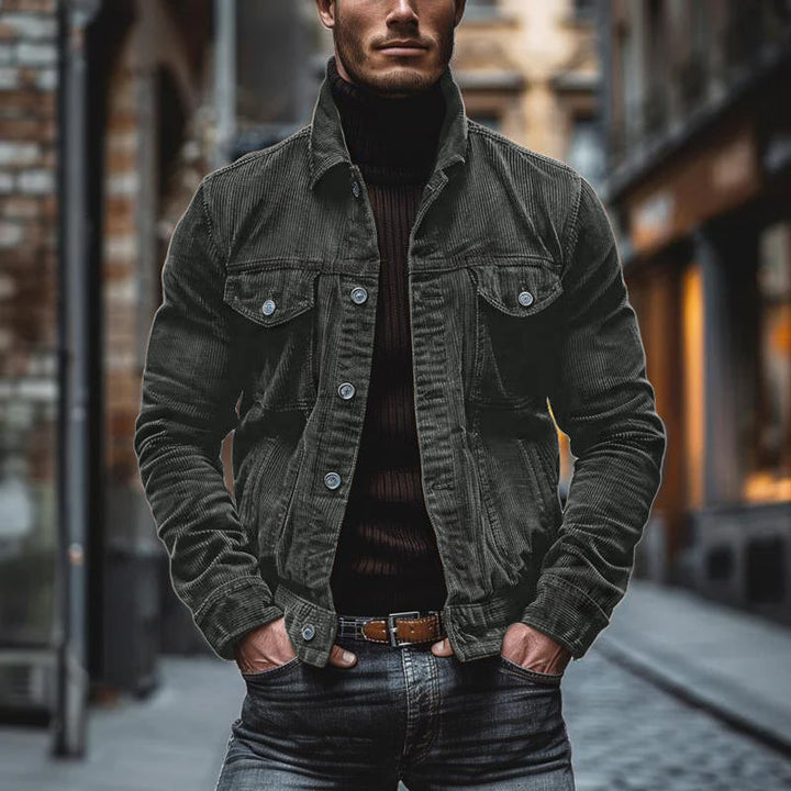 Men’s Jacket - Structured Fit - Lapel Collar - Buttoned Pockets