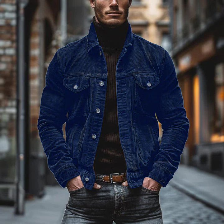 Men’s Jacket - Structured Fit - Lapel Collar - Buttoned Pockets
