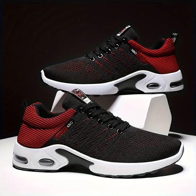 Unisex Athletic Sneakers – Knit Mesh Upper – Cushioned Sole – Non Slip – Lace-Up Fit