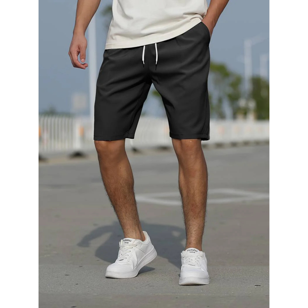 Men’s Casual Shorts – Relaxed Fit – Breathable Blend – Drawstring Waist – Side Pockets