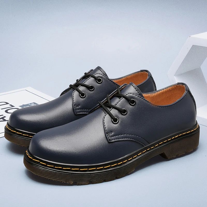 Men’s Oxford Shoes – Smooth Leather – Classic Fit – Formal Lace-Up – Low-Cut Design