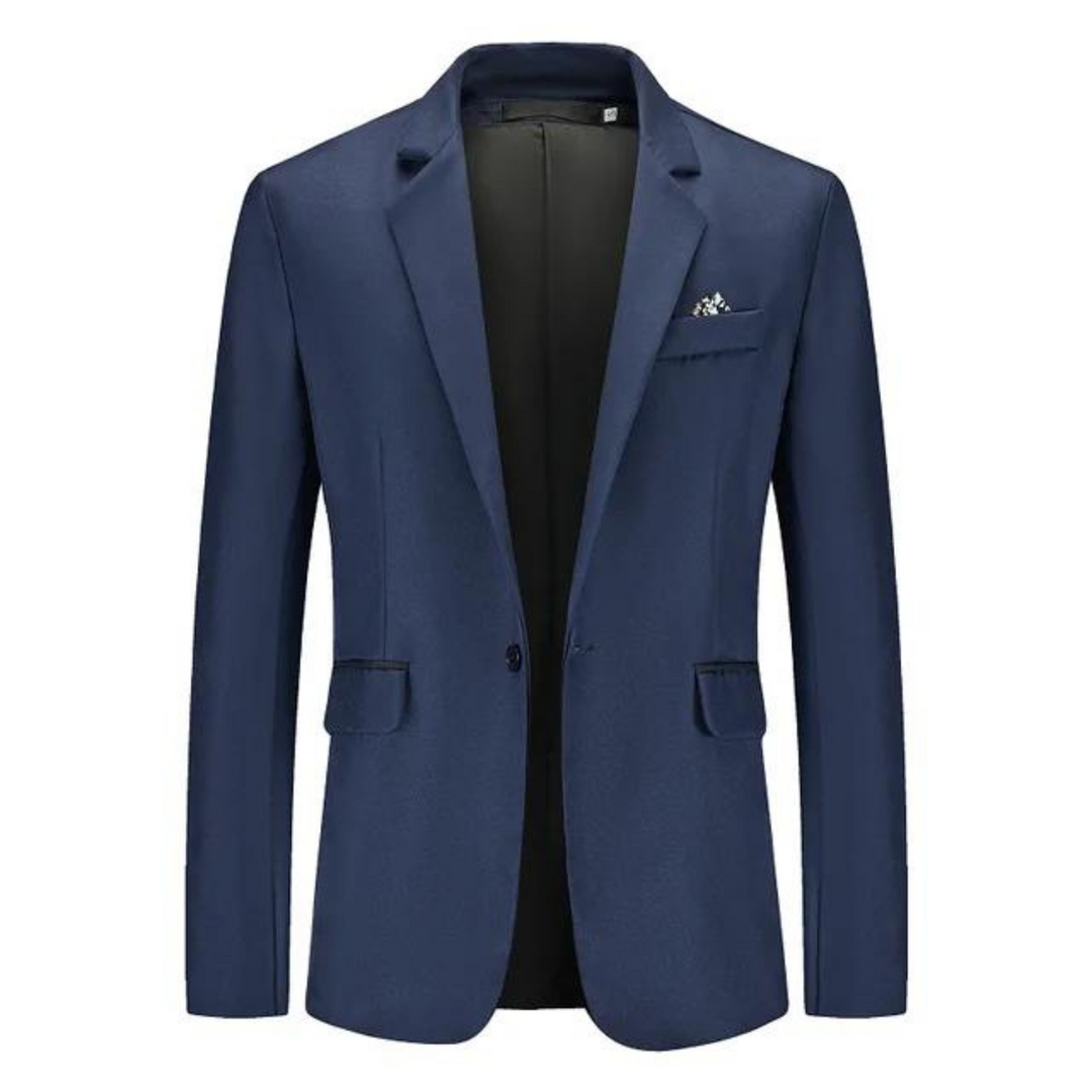 Women’s Blazer – Tailored Slim Fit – Breathable Blend – Single Button – Notched Lapel
