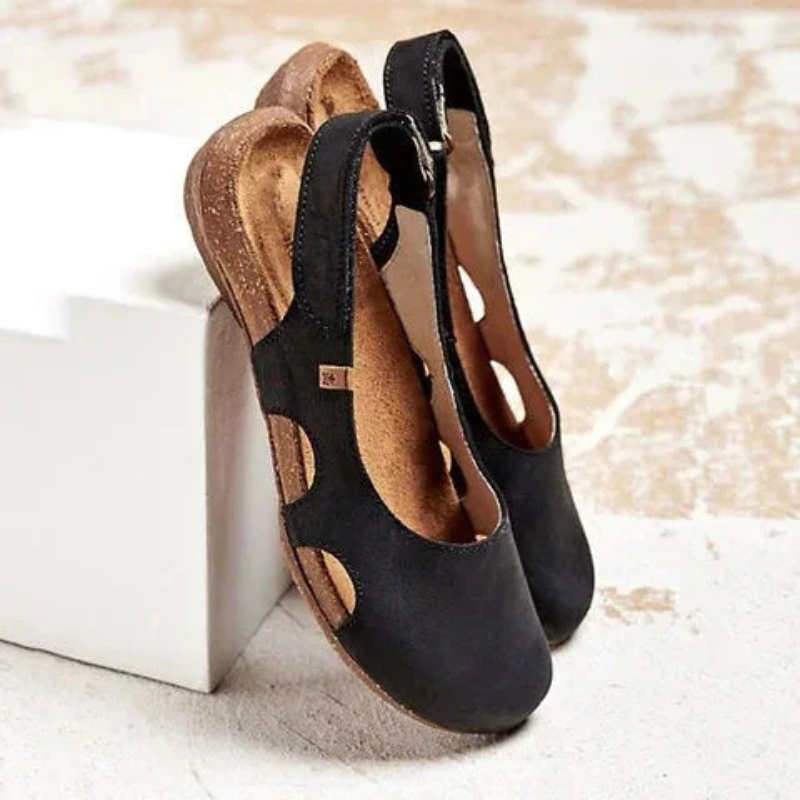 Women’s Closed Toe Sandals – Supportive Fit – Cushioned Insole – Adjustable Strap