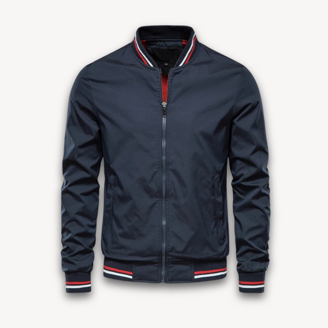 Men’s Bomber Jacket – Relaxed Fit – Zip-Up Front – Ribbed Trim – Breathable Outerwear