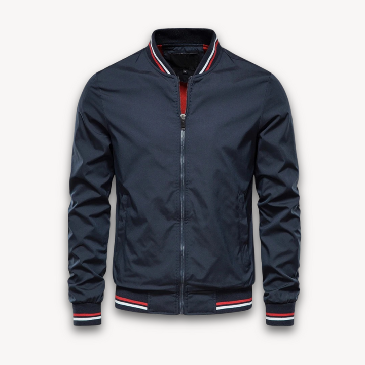 Men’s Bomber Jacket – Relaxed Fit – Zip-Up Front – Ribbed Trim – Breathable Outerwear