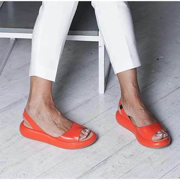 Women’s Sandals – Open Toe – Flat Sole – Slip-On Minimalist Design – Everyday Comfort