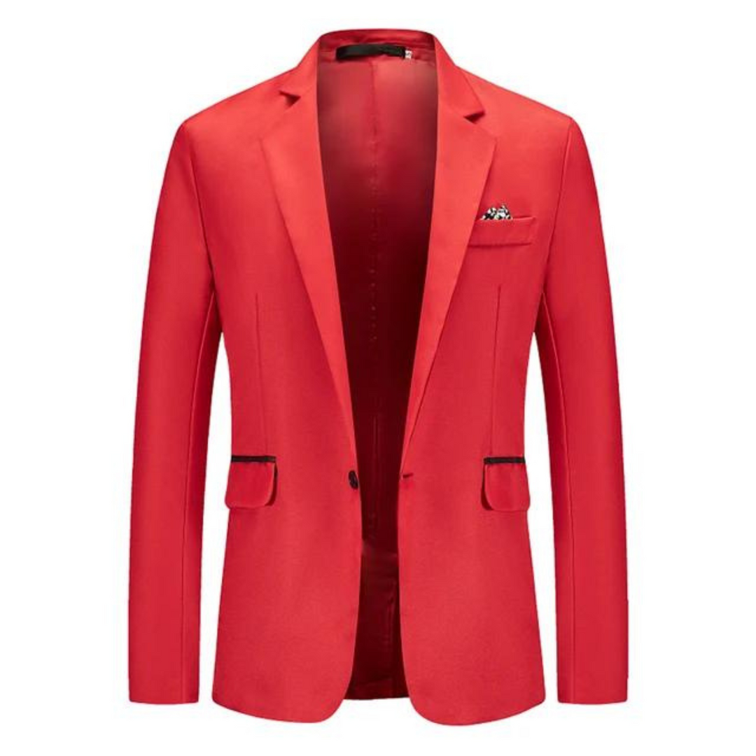Women’s Blazer – Tailored Slim Fit – Breathable Blend – Single Button – Notched Lapel