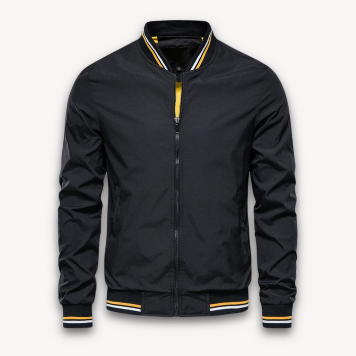 Men’s Bomber Jacket – Relaxed Fit – Zip-Up Front – Ribbed Trim – Breathable Outerwear
