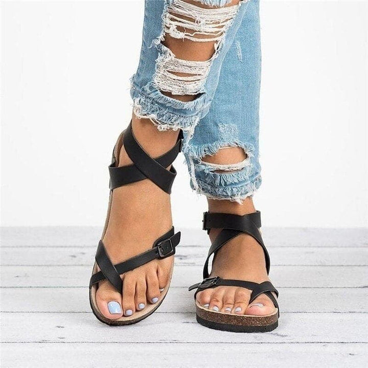 Women’s Sandals – Ergonomic Fit – Cushioned Footbed – Adjustable Straps – Flat Sole