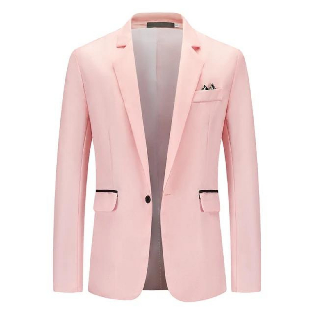 Women’s Blazer – Tailored Slim Fit – Breathable Blend – Single Button – Notched Lapel
