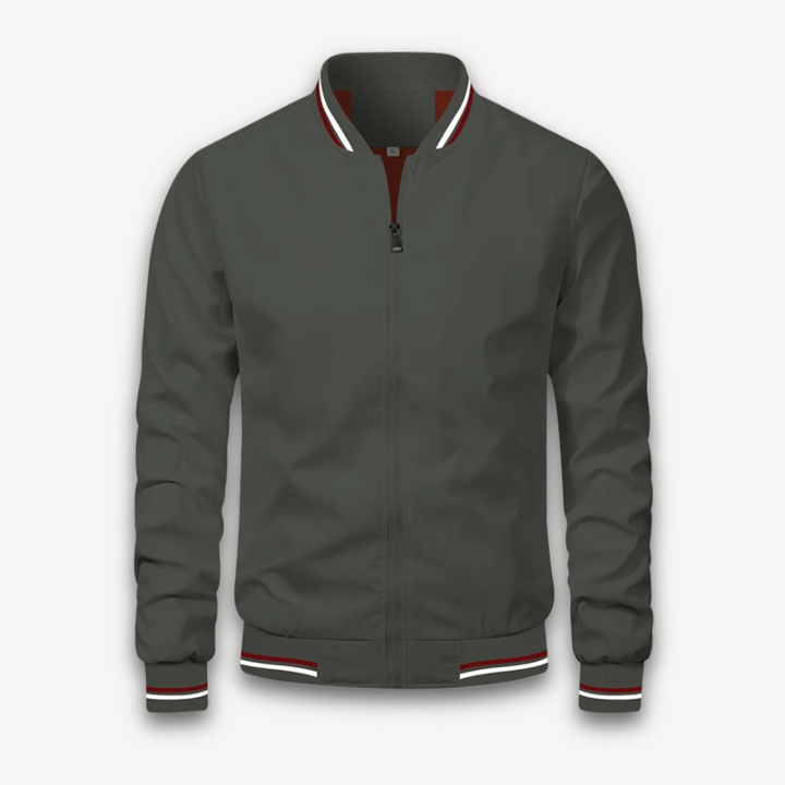 Men’s Bomber Jacket – Relaxed Fit – Zip-Up Front – Ribbed Trim – Breathable Outerwear