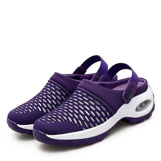 Women’s Orthopedic Shoes – Breathable Mesh – Air Cushion Sole – Adjustable Strap Support