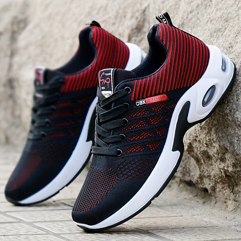 Unisex Athletic Sneakers – Knit Mesh Upper – Cushioned Sole – Non Slip – Lace-Up Fit