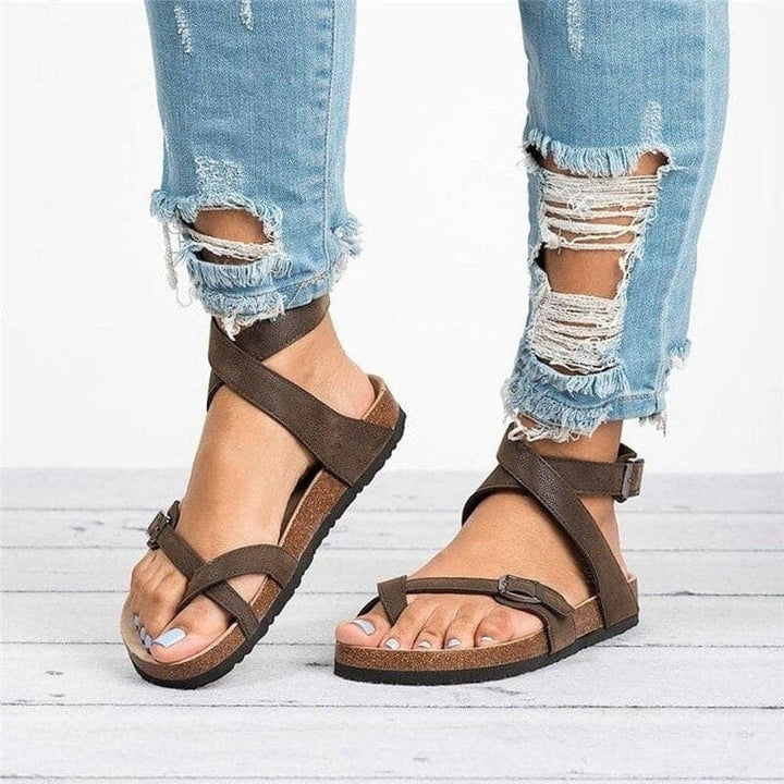 Women’s Sandals – Ergonomic Fit – Cushioned Footbed – Adjustable Straps – Flat Sole