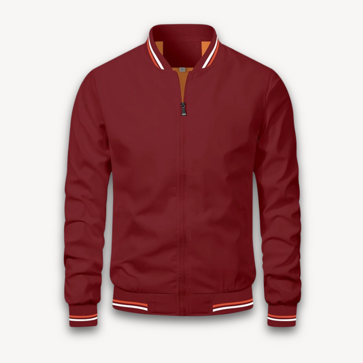 Men’s Bomber Jacket – Relaxed Fit – Zip-Up Front – Ribbed Trim – Breathable Outerwear