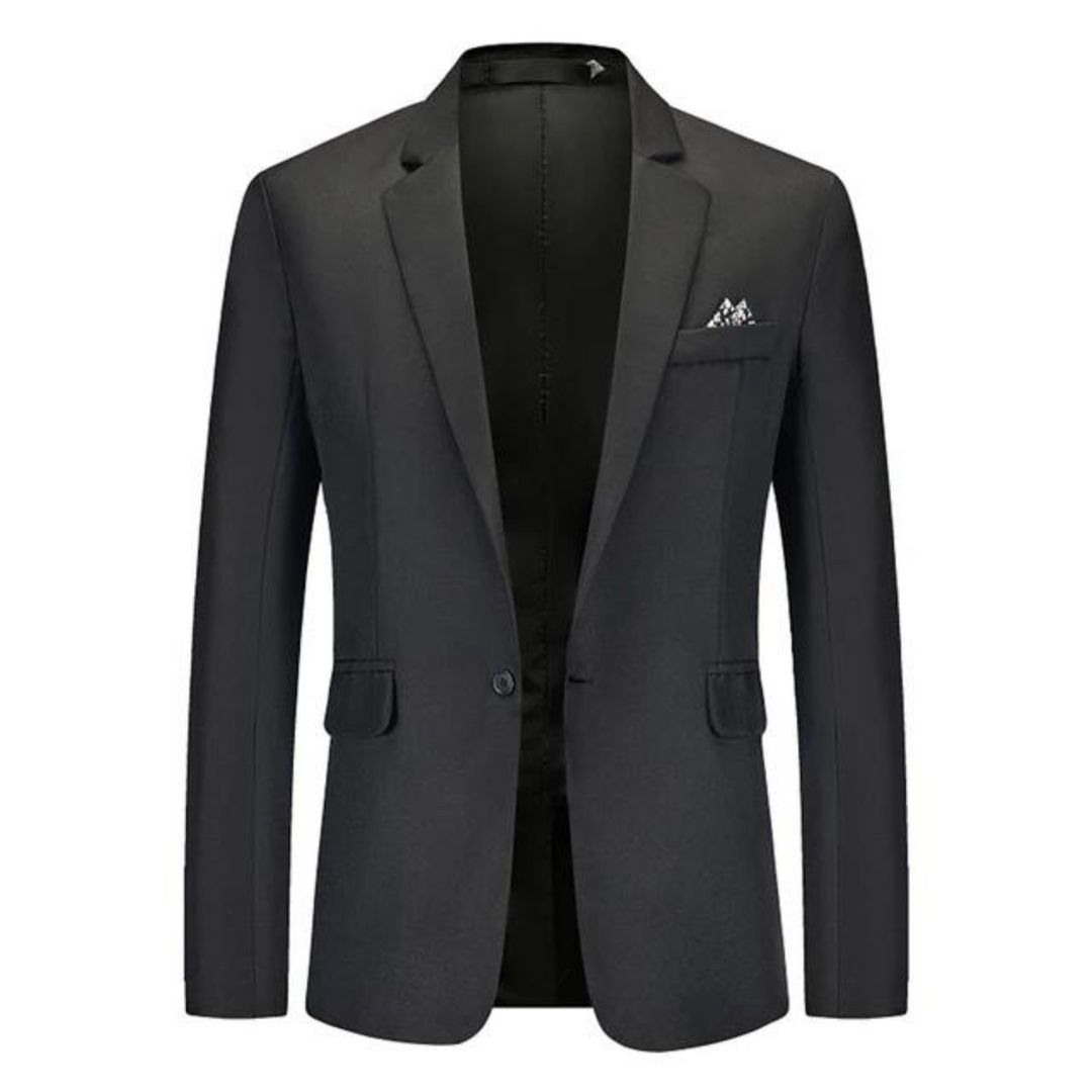 Women’s Blazer – Tailored Slim Fit – Breathable Blend – Single Button – Notched Lapel