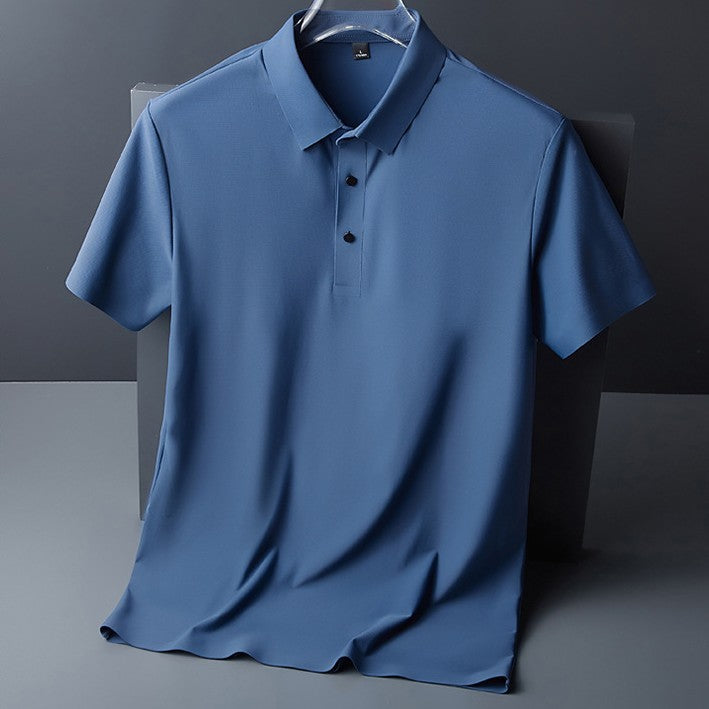 Men’s Polo Shirt – Breathable Blend – Classic Fit – Soft Touch – Button Placket