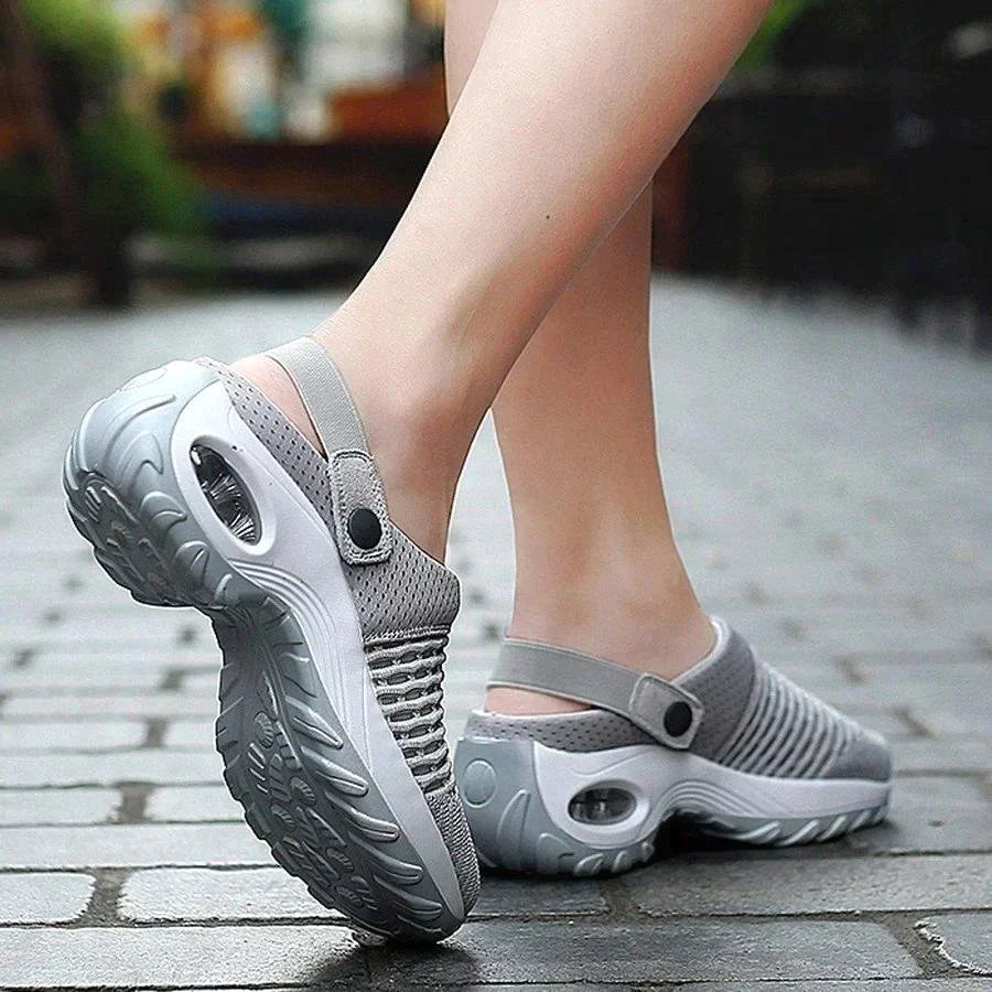 Women’s Orthopedic Shoes – Breathable Mesh – Air Cushion Sole – Adjustable Strap Support
