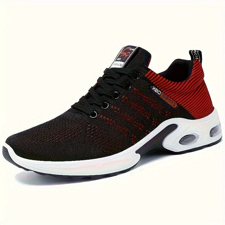 Unisex Athletic Sneakers – Knit Mesh Upper – Cushioned Sole – Non Slip – Lace-Up Fit