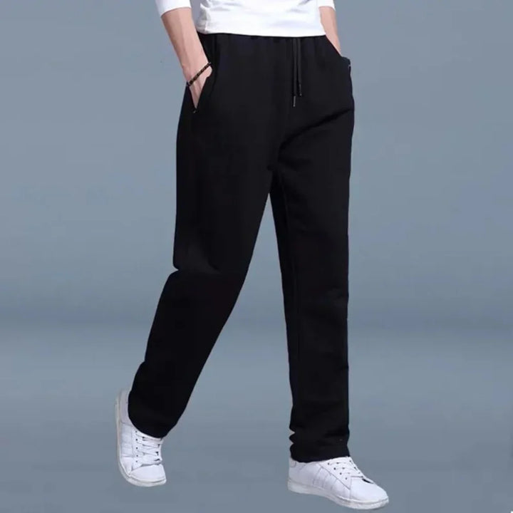 Men’s Jogging Pants - Relaxed Fit - Breathable Blend - Drawstring Waist - Casual Wear