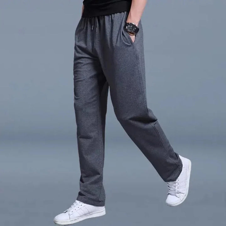 Men’s Jogging Pants - Relaxed Fit - Breathable Blend - Drawstring Waist - Casual Wear