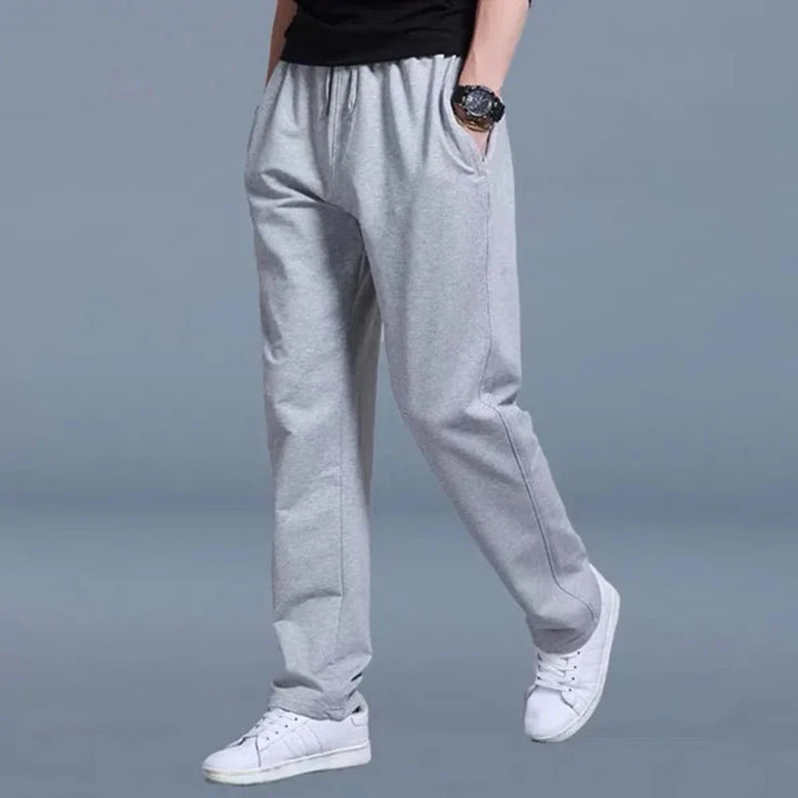 Men’s Jogging Pants - Relaxed Fit - Breathable Blend - Drawstring Waist - Casual Wear