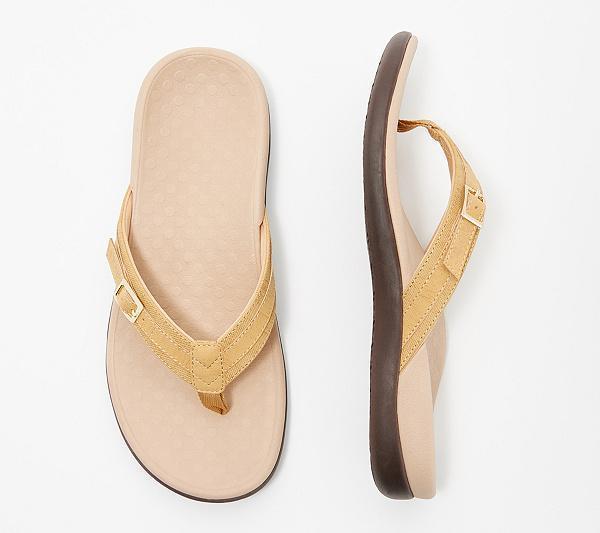 Women’s Flip-Flops – Cushioned Footbed – Orthopedic Support – Adjustable Strap Design