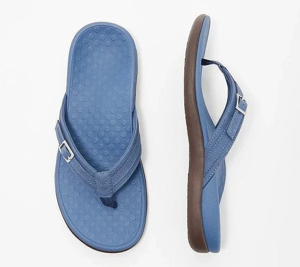 Women’s Flip-Flops – Cushioned Footbed – Orthopedic Support – Adjustable Strap Design