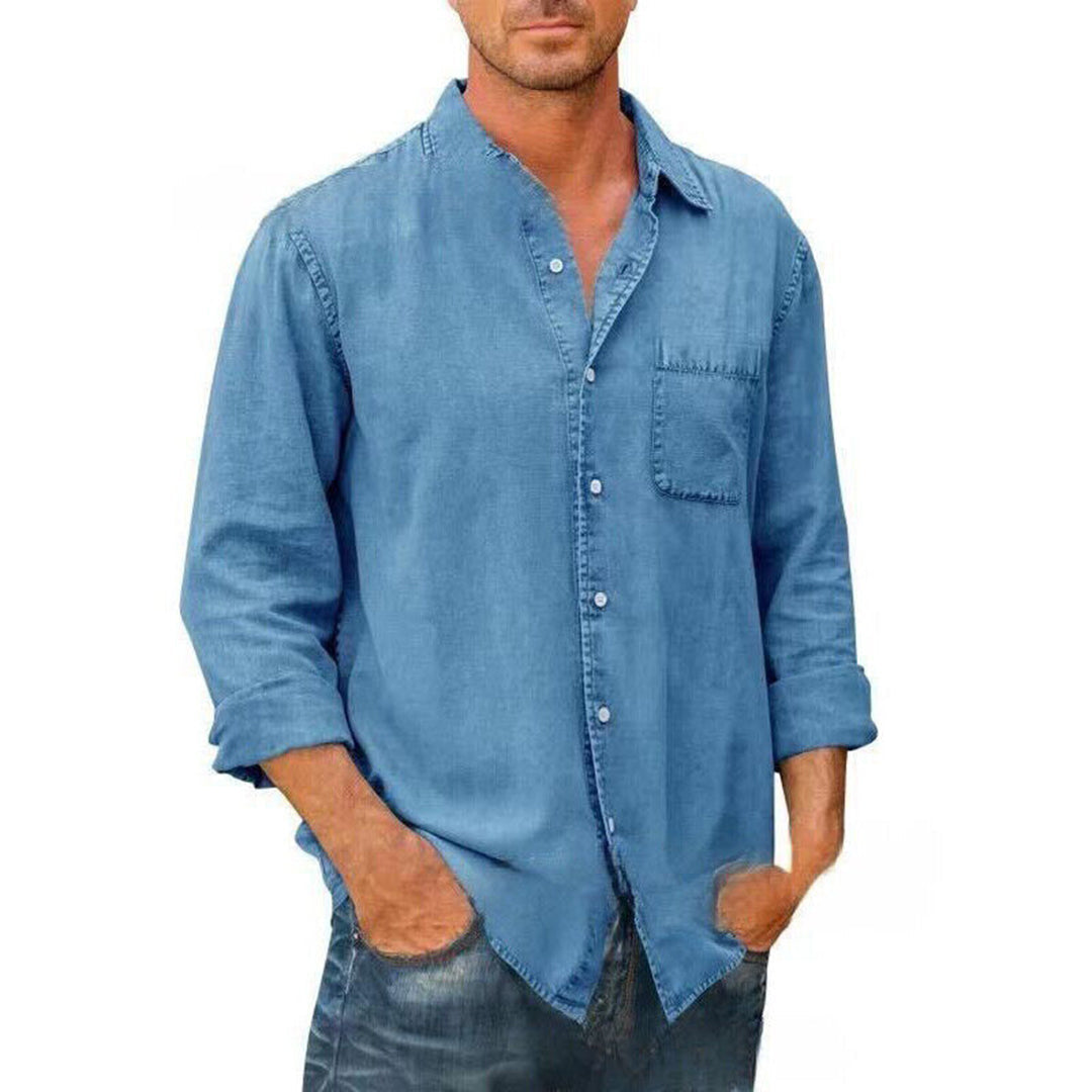 Men’s Casual Shirt – Relaxed Fit – Button-Down Front – Soft Breathable Blend – Chest Pocket