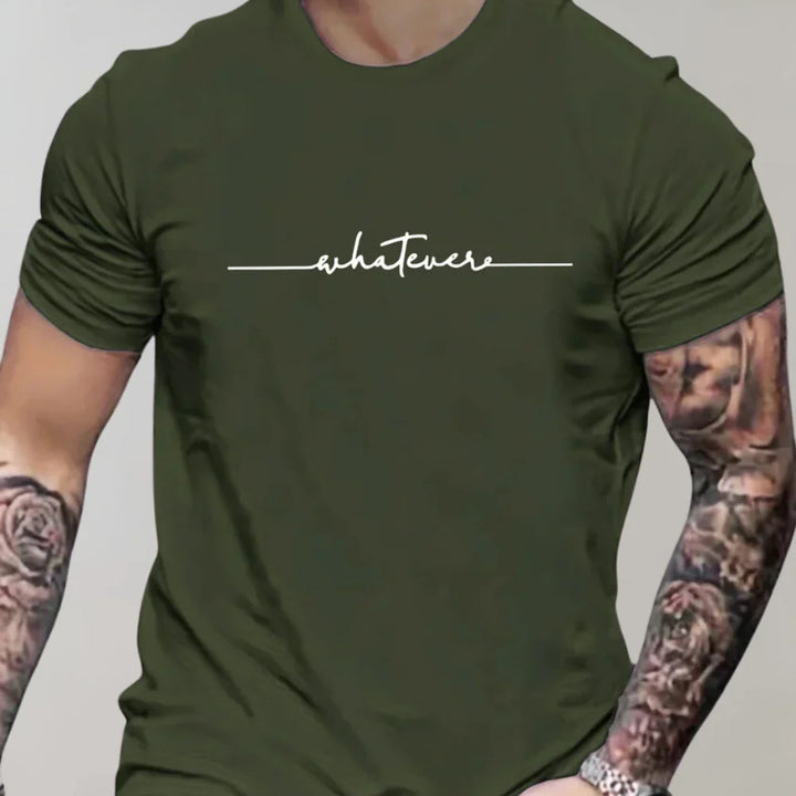 Men’s T-Shirt – Regular Fit – Soft Knit – Short Sleeve – Graphic Print Casual Style