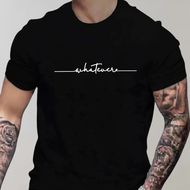 Men’s T-Shirt – Regular Fit – Soft Knit – Short Sleeve – Graphic Print Casual Style