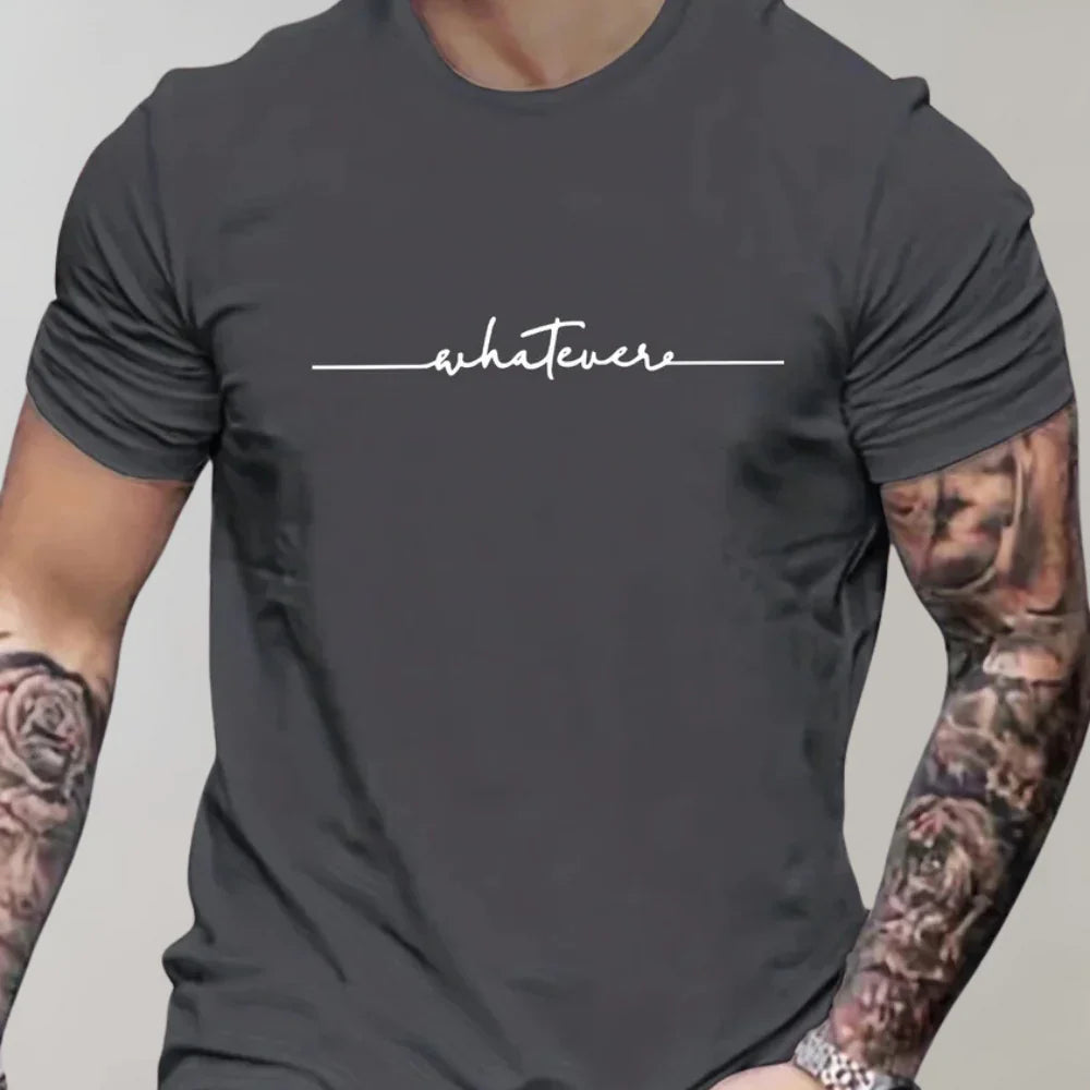 Men’s T-Shirt – Regular Fit – Soft Knit – Short Sleeve – Graphic Print Casual Style